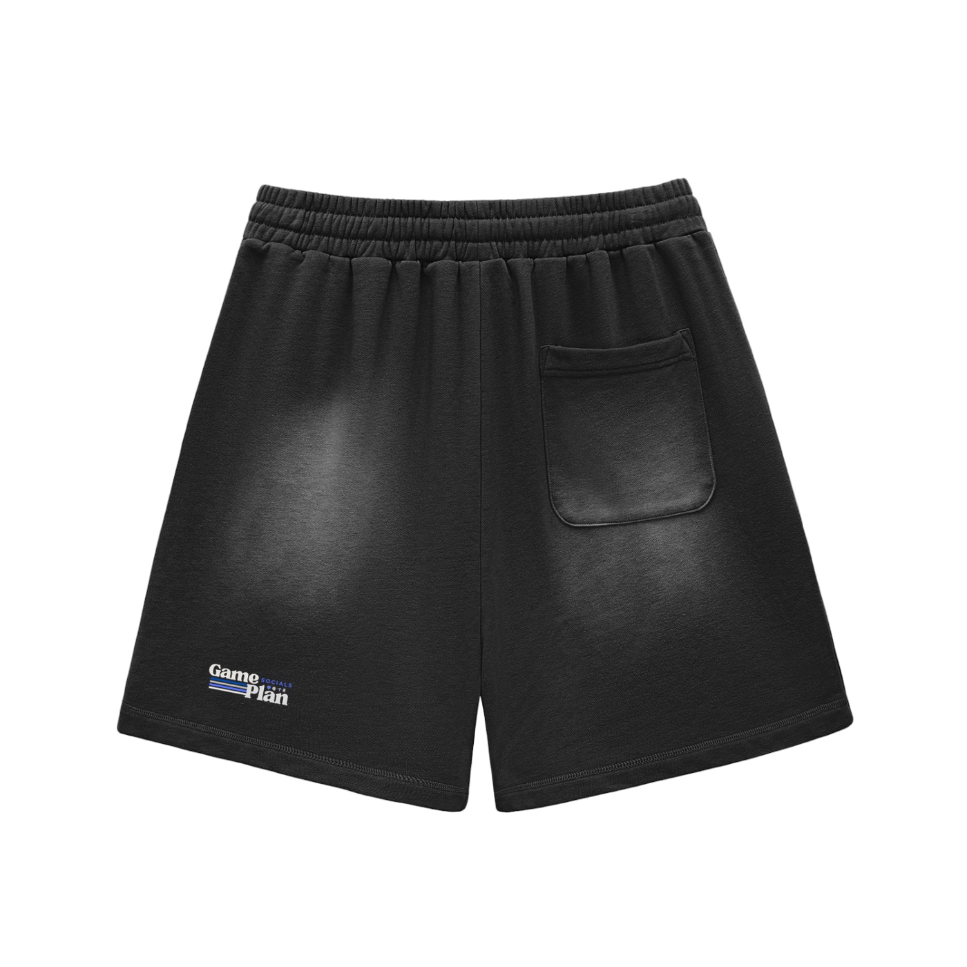 "one day at a time" Faded Cotton Shorts - Image 3