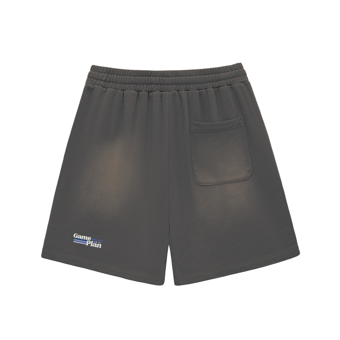 "one day at a time" Faded Cotton Shorts - Image 5