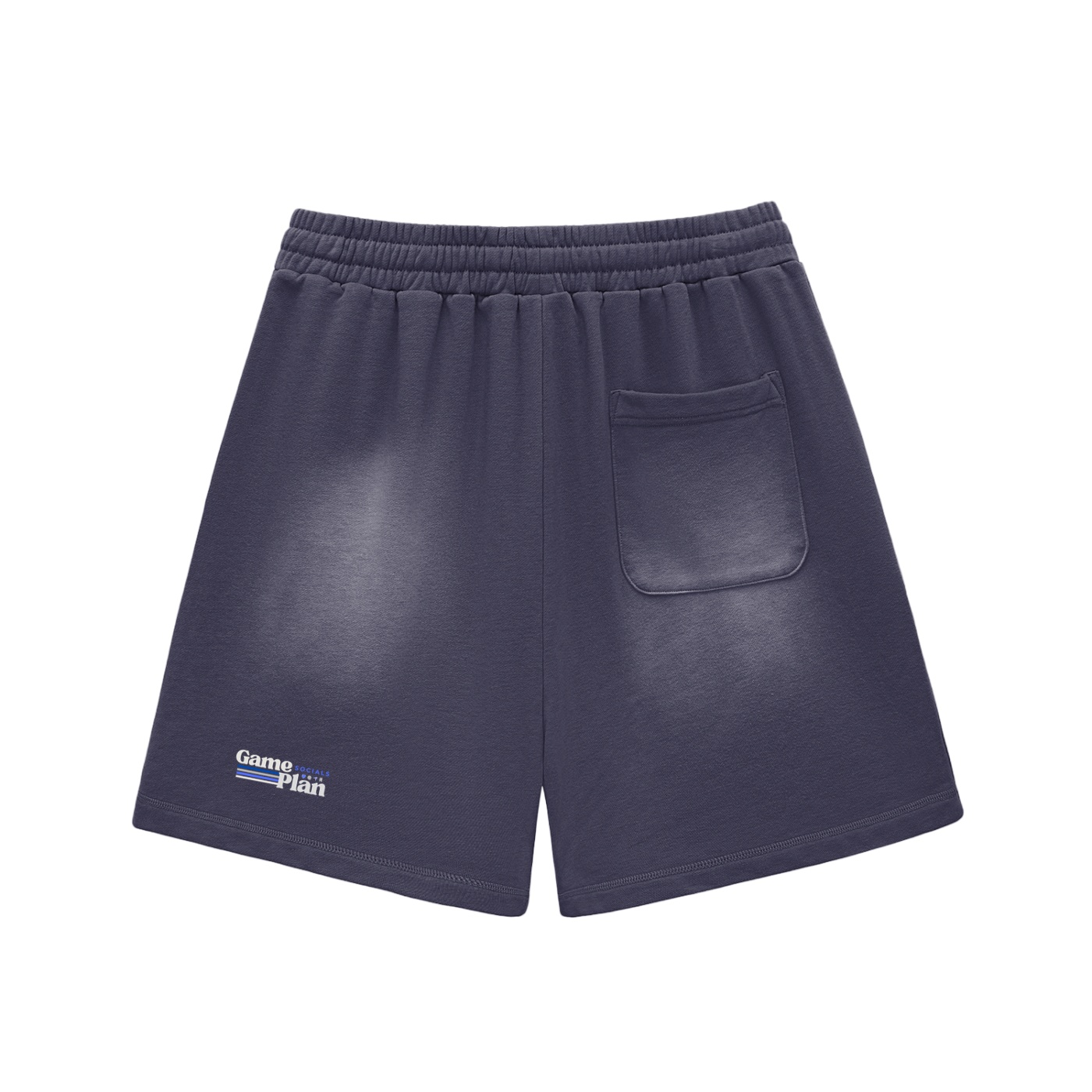 "one day at a time" Faded Cotton Shorts - Image 2